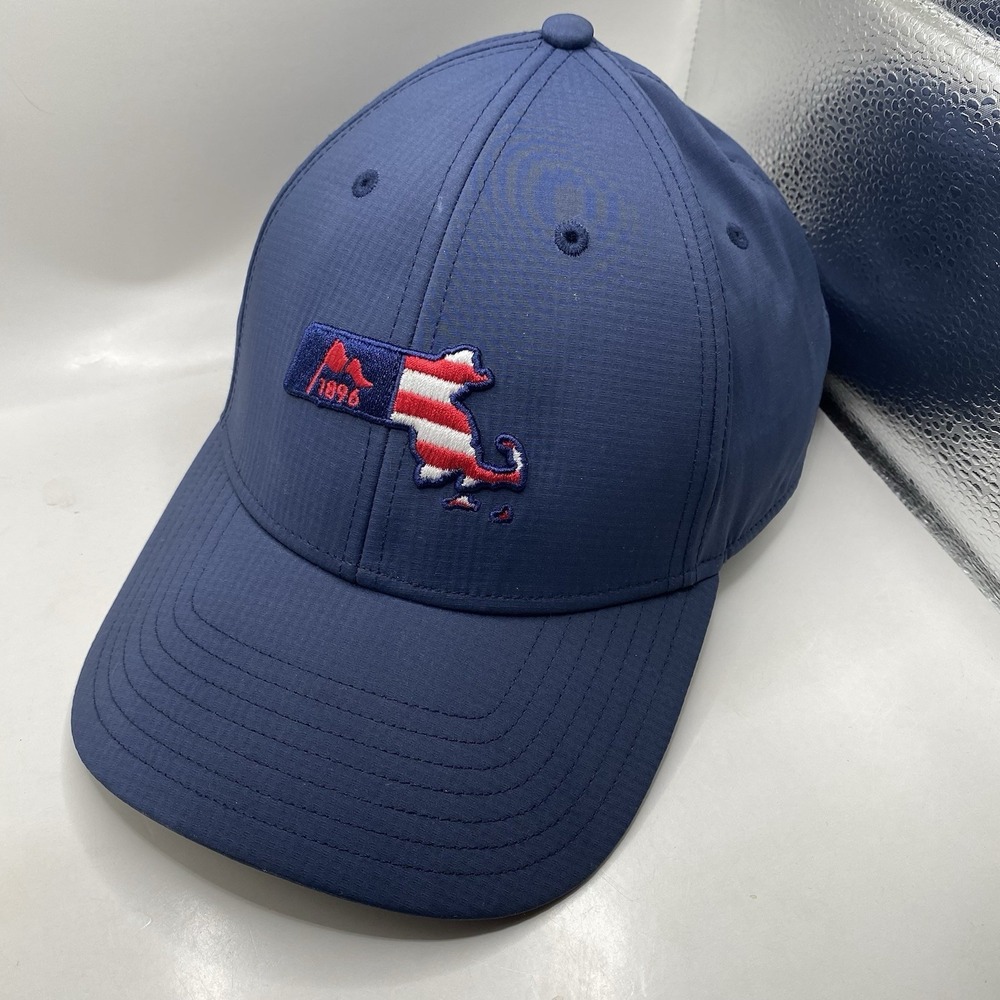 Massachusetts 1896 Golf Hat‎ Taylormade Strapback Adjustable Blue Cleaned